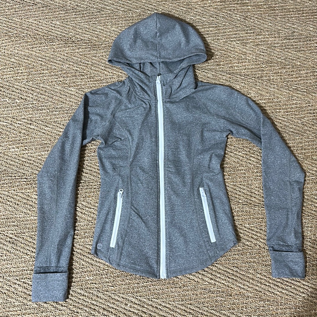 Senita Sculpt Jacket Size Small In Heathered Gray
